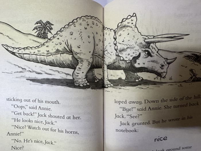 Prima carte de citit in engleza Magic Tree House 1 Valley of the Dinosaurs de Mary Pope Osborne Libraria Exploratorilor [3]