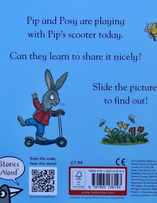 Pip and Posy A Sliding Story The Super Scooter Board Book [8]