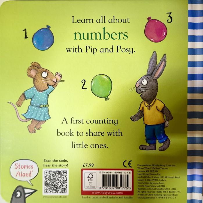 Pip and Posy It's Fun to Learn Numbers – Carte cu numere în limba engleză pentru copii 2-5 ani [5]