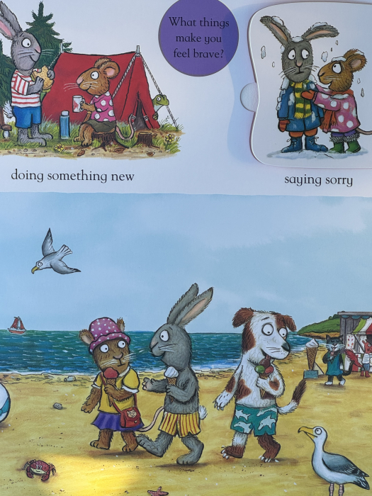 Carte cu clapete despre emotii Pip and Posy Big Book of Feelings de Axel Scheffler Libraria Exploratorilor [6]