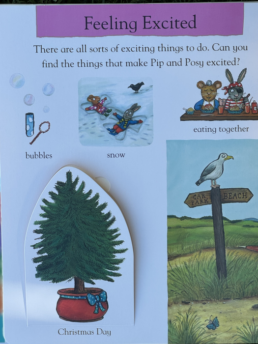 Carte cu clapete despre emotii Pip and Posy Big Book of Feelings de Axel Scheffler Libraria Exploratorilor [5]