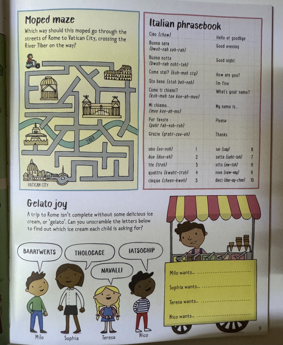 Carte de activitati copii Travel Activity Book Usborne Libraria Exploratorilor [3]