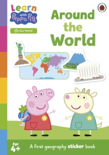 CADOURI & SETURI - Learn with Peppa Around the World sticker activity book carte copii engleză copertă