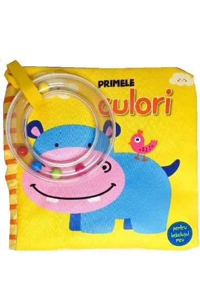 Primele culori pentru bebelusul meu. Carte din material textil si jucarie [2]