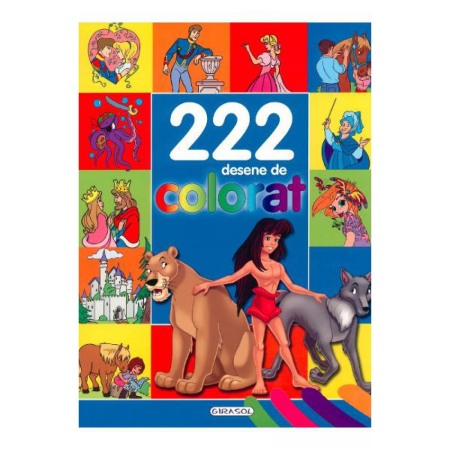 Carti de colorat - 222 desene de colorat