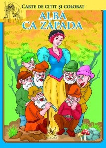 Activitati si jocuri pentru copii - Albă ca zăpada - carte de citit și colorat