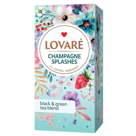 Ceai Lovare - AR.CEAI CHAMPAGNE SPLASHES CUTIE 24 PLICULETE