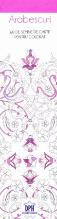 Carti de colorat pentru adulti - Arabescuri- semne de carte