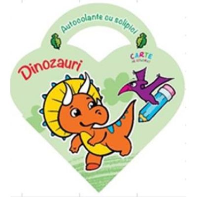 Carti pentru copii - Autocolante cu sclipici. Dinozauri