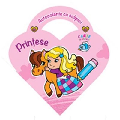Carti pentru copii - Autocolante cu sclipici. Printese