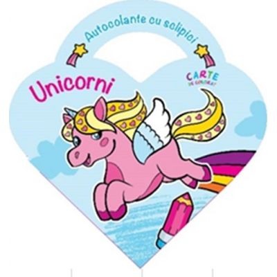 Carti pentru copii - Autocolante cu sclipici. Unicorni