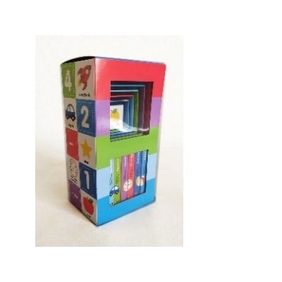 Carti pentru copii - Bebeteca. Pprimele carti. Bebe invata. Set educativ 6 carti + 6 cuburi