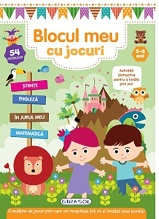 Carti pentru copii - Blocul meu cu jocuri. 5-6 ani