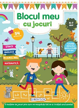 Carti pentru copii - Blocul meu cu jocuri. 6-7 ani