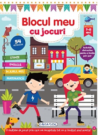Carti pentru copii - Blocul meu cu jocuri. 7-8 ani