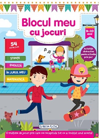Carti pentru copii - Blocul meu cu jocuri. 9-10 ani