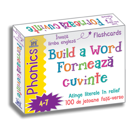 Activitati si jocuri pentru copii - Build a word - Formeaza cuvinte - Jetoane Limba Engleza