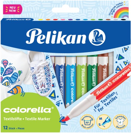 RECHIZITE, BIROTICA SI PAPETARIE - CARIOCA 12 CUL TEXTILE PELIKAN