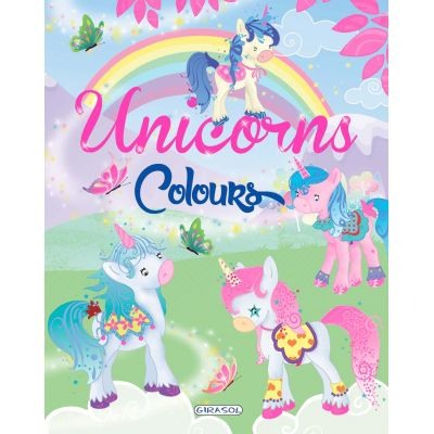 Activitati si jocuri pentru copii - Carte de colorat. Unicorns Colours - verde
