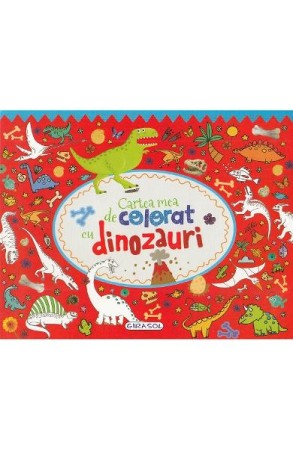 Activitati si jocuri pentru copii - Cartea mea de colorat cu dinozauri