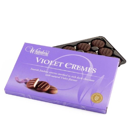 Crema fondant cu violete invelita in ciocolata neagra [0]