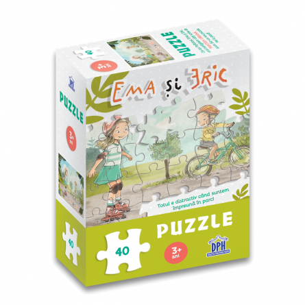 Activitati si jocuri pentru copii - Ema si Eric in parc: Puzzle
