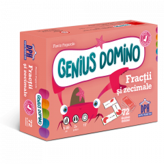 Activitati si jocuri pentru copii - Genius Domino - Fractii si zecimale