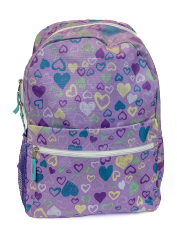 RECHIZITE, BIROTICA SI PAPETARIE - Ghiozdan Strigo Inimi mov 44x34x26cm fete