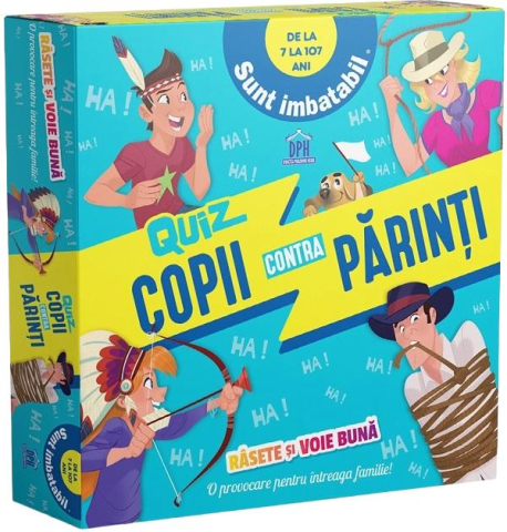 JOCURI INTERACTIVE - Joc de societate: Quiz copii contra părinți. Sunt imbatabil