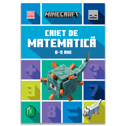 Carte scolara - Minecraft - Caiet de matematica 8-9 ani