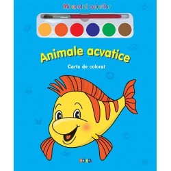 Carti de colorat - Miracolul culorilor - Animale acvatice