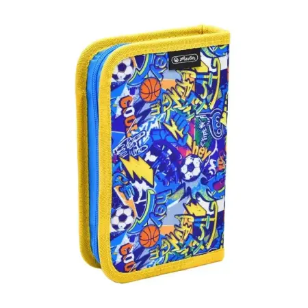 Penar - Penar 1 fermoar neechipat motiv Football Doodle Herlitz