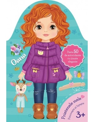 Activitati si jocuri pentru copii - Prietenele mele. Priveste si lipeste. Oana