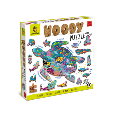 JUCARII SI JOCURI - Puzzle din lemn - Woody Puzzle - The Sea