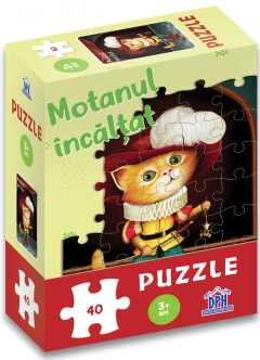 Puzzle si Jocuri - Puzzle: Motanul incaltat