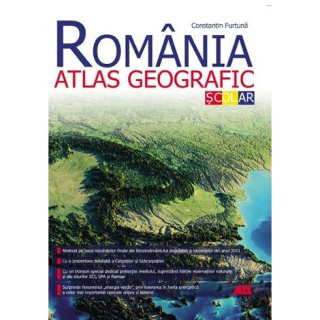 Dictionare si enciclopedii - Romania. Atlas scolar