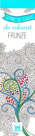 Carti de colorat pentru adulti - Semne de carte de colorat. Frunze