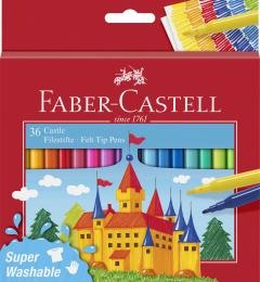 Instrumente de scris si corectura - Set 36 carioci - Faber-Castell - Super Washable