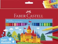 Instrumente de scris si corectura - Set 50 carioci - Faber-Castell - Super Washable