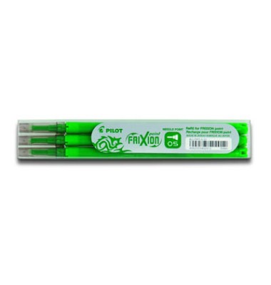 Pilot - Set de 3 – Rezervă FriXion Point – Verde – Vârf Fin