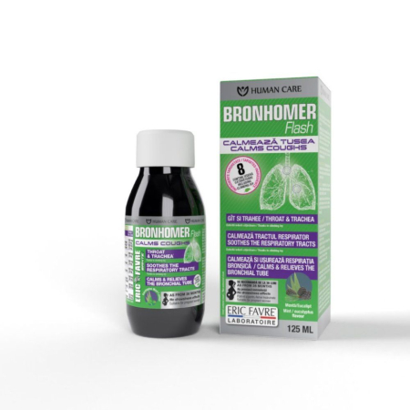 Produsele noastre - Bronhomer, 125ml , Sirop Tuse, Gat Iritat, 8 Plante