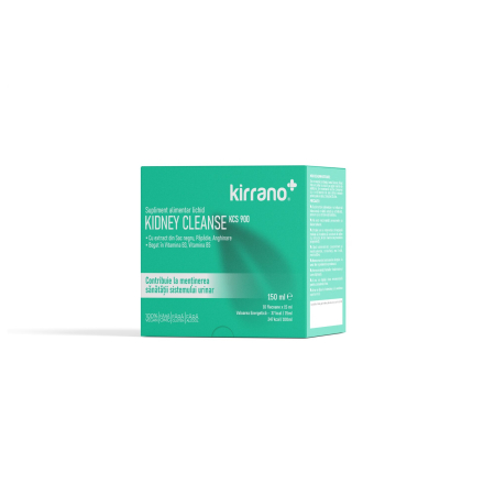 Detoxifiere si slabit - KCS900 Kidney Cleanse 10 Flacoane | Detoxifiere Rinichi & Ficat | Soc Negru, Papadie, Anghinare | Vitamina B3 B5 | Supliment Lichid Natural