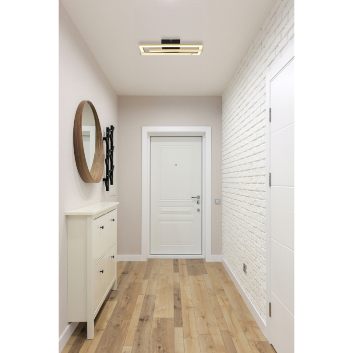 Plafoniera LED Highway, negru/auriu mat, 24W, max 1950lm, 4000K [2]