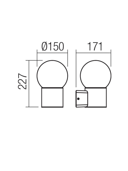 Aplica Bulk, gri, 1x28W E27, 90640 [2]