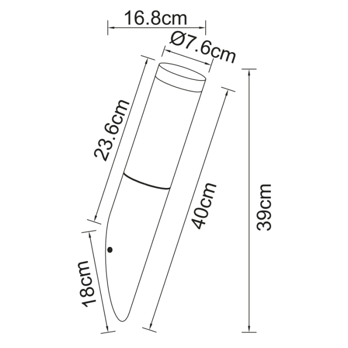 Aplica de exterior Boston, oțel inoxidabil antracit, IP44, 1xE27 [5]