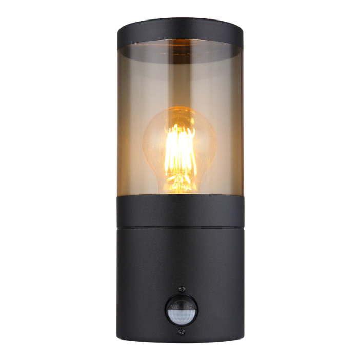 Aplica de exterior Xeloo, oțel inoxidabil negru mat, cu senzor, IP44, 1xE27 [4]