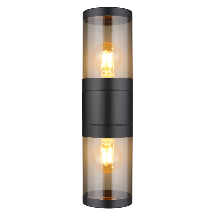 Aplica de exterior Xeloo, oțel inoxidabil negru mat, IP44, 2xE27 [3]