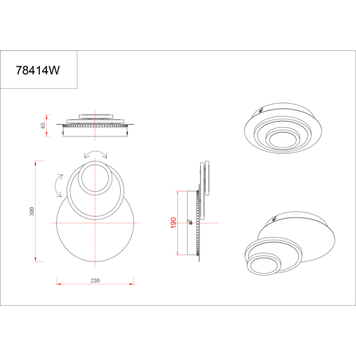 Aplica de pereta LED Odonell, metal alb mat, metal nichel mat, acril alb, 20W 3000K [4]
