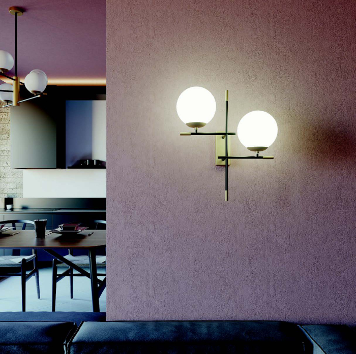 Aplica de perete Essential, dreapta, 2x28W E14, 01-2947 [2]