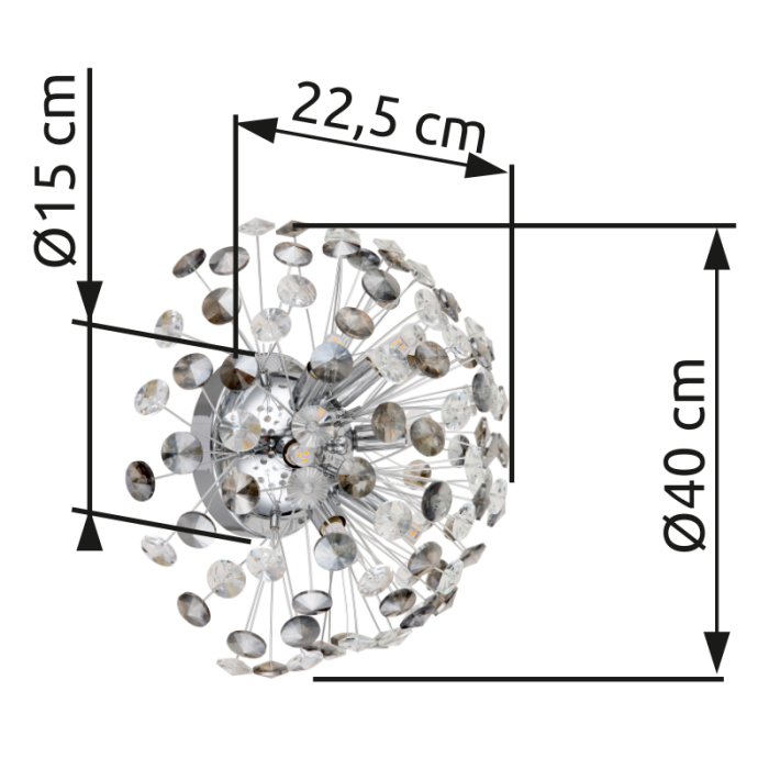 Aplica de perete KATRINA, 6xG9, 64135WC [3]